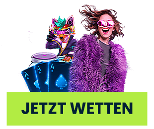 wettigo-casino-2 Spielkarten Maskottchen und Spielerin